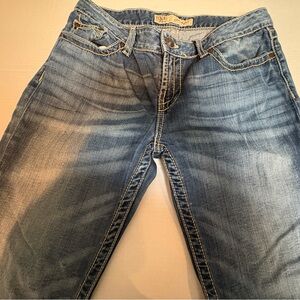 BKE Medium Wash Kate Boot Cut Jeans with Vintage Wash